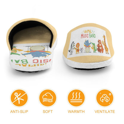 Flannel Children's Cotton Slippers (All-Over Printing)