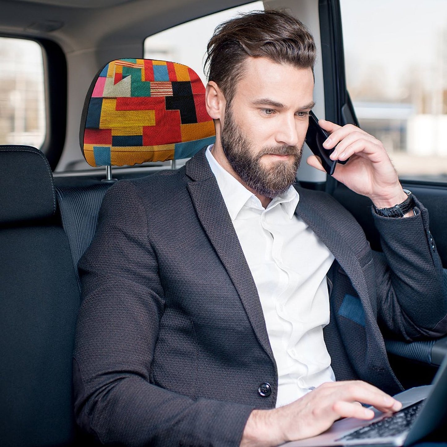 Custom Car Headrest Covers