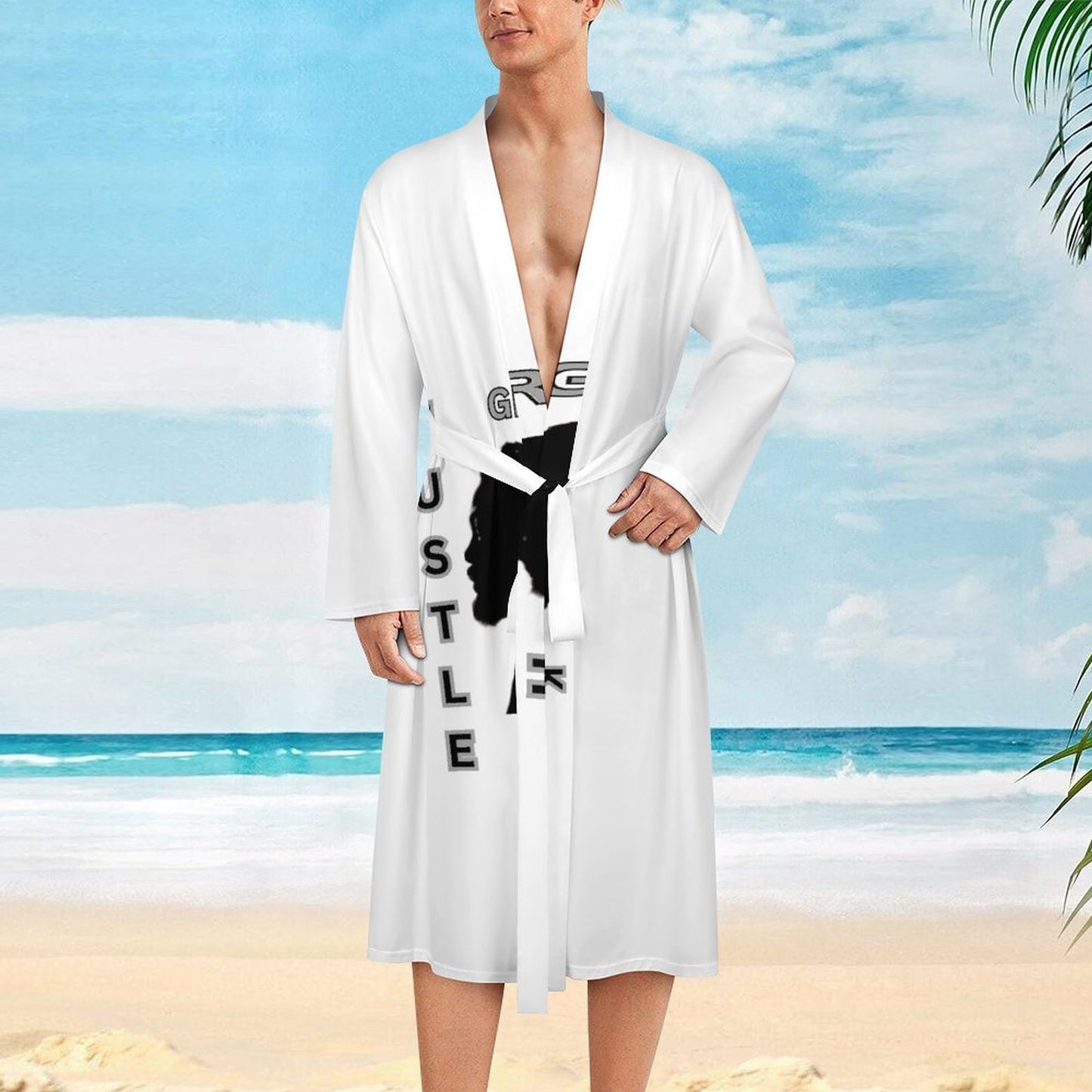 Lightweight Beach Bathrobe LM003 (All-Over Printing)