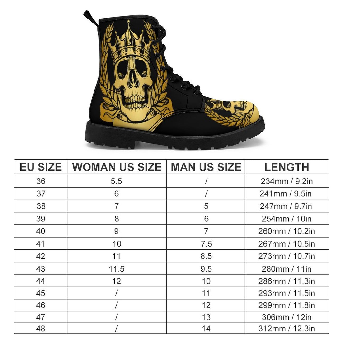 Unisex Martin Boots(All-Over Printing)