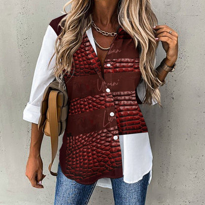 Women's Irregular Shirt B648 (All-Over Printing)