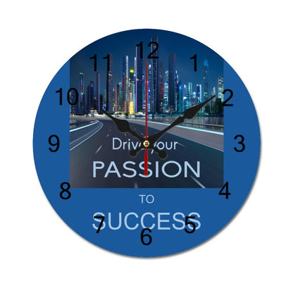 Concise Silent Wooden Wall Clock-9.84"x9.84"/ 25x25cm