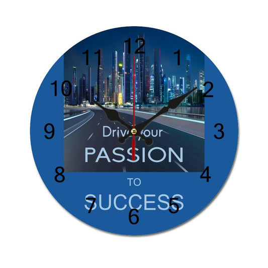 Concise Silent Wooden Wall Clock-9.84"x9.84"/ 25x25cm