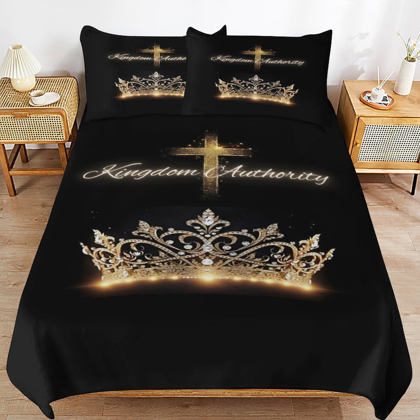 3-Piece Bedding Set-90"x90"/ 229x229cm (Dual-sided Printing)