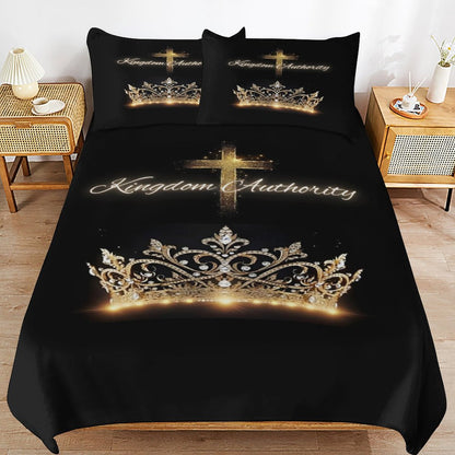 3-Piece Bedding Set-90"x90"/ 229x229cm (Dual-sided Printing)