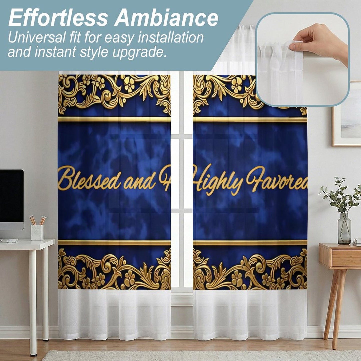 Sheer Curtain(All-Over Printing)