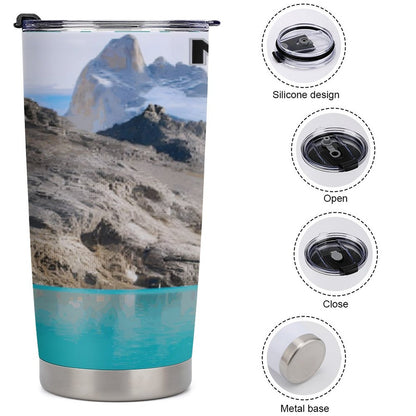 Car Travel Coffee Mug with Lid (All-Over Printing)