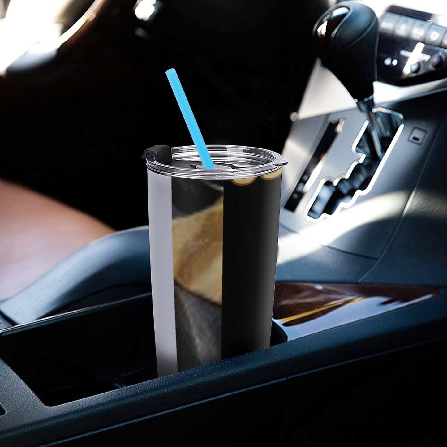 Car Travel Coffee Mug with Lid (All-Over Printing)