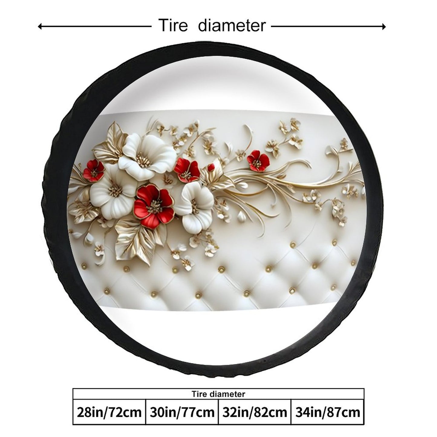 Leather Tire Cover(One-sided Printing)