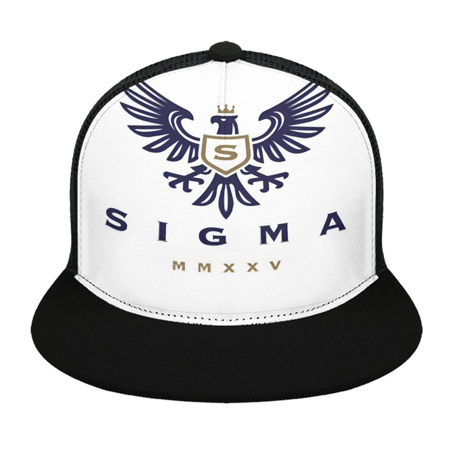 Flat Brim Trucker Hat with Fashion Frontier