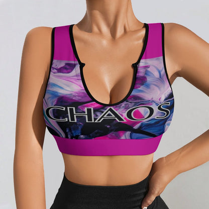 CHAOS Yoga Tank Top (pink)-SMALL-2XL