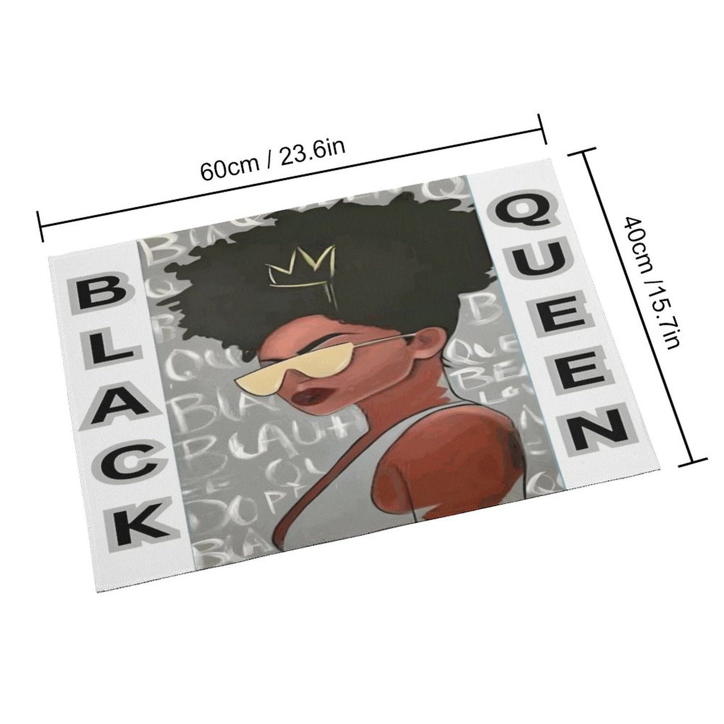 Crystal Velvet Bedroom Floor Mat