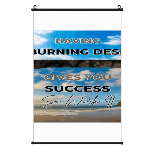 Canvas Hanging Poster with Scrolls-16"x24"/ 40x60cm
