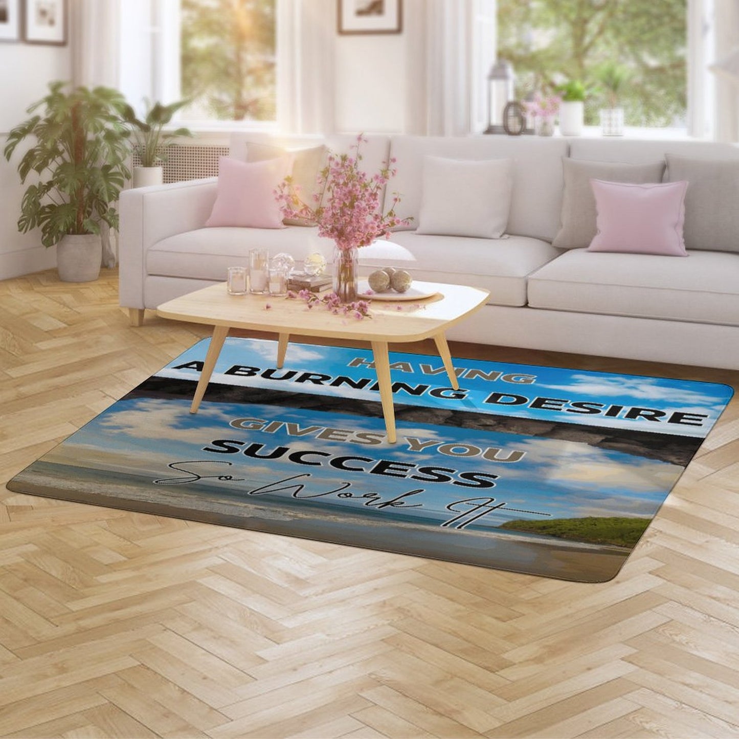 Coral Velvet Floor Mat for Home-60"x40"