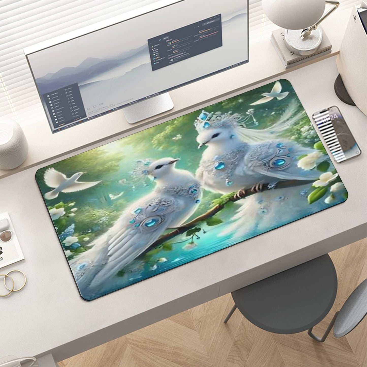 Large Desk Pad Protector without Stitched Edges-12''×24''/ 30x60cm