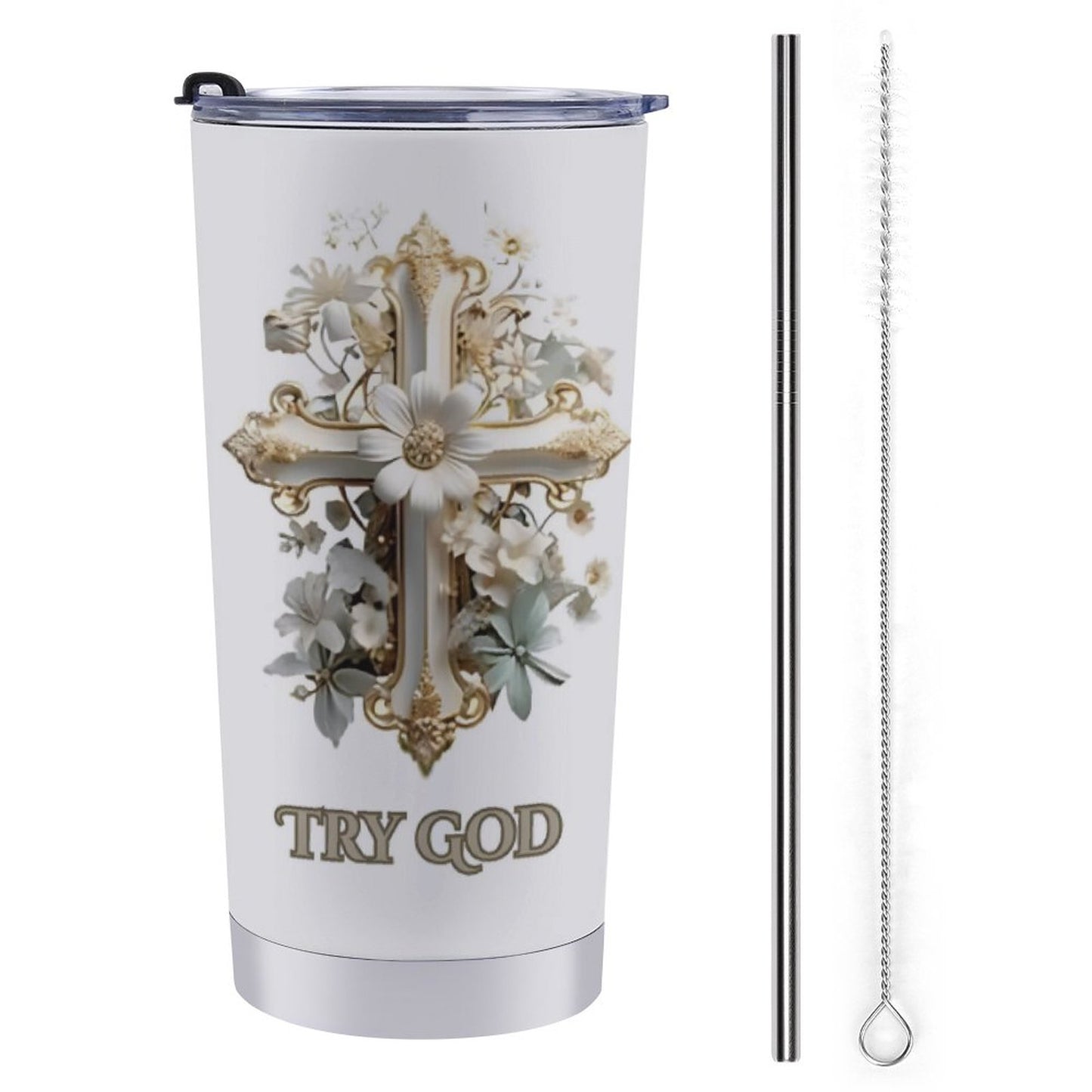 Car Travel Mug Set with Cleaning Kit (590ml/20oz)