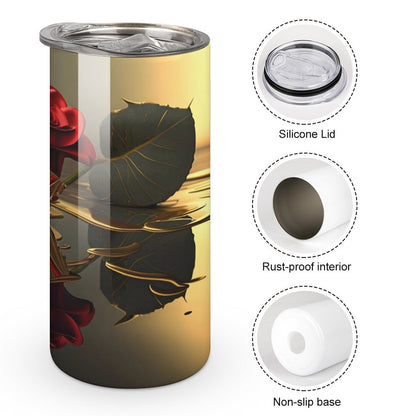 ROSE IN GOLD Insulated Drinking Cup with Lid