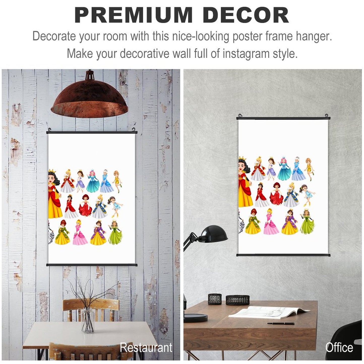 Canvas Hanging Poster with Scrolls-16"x24"/ 40x60cm