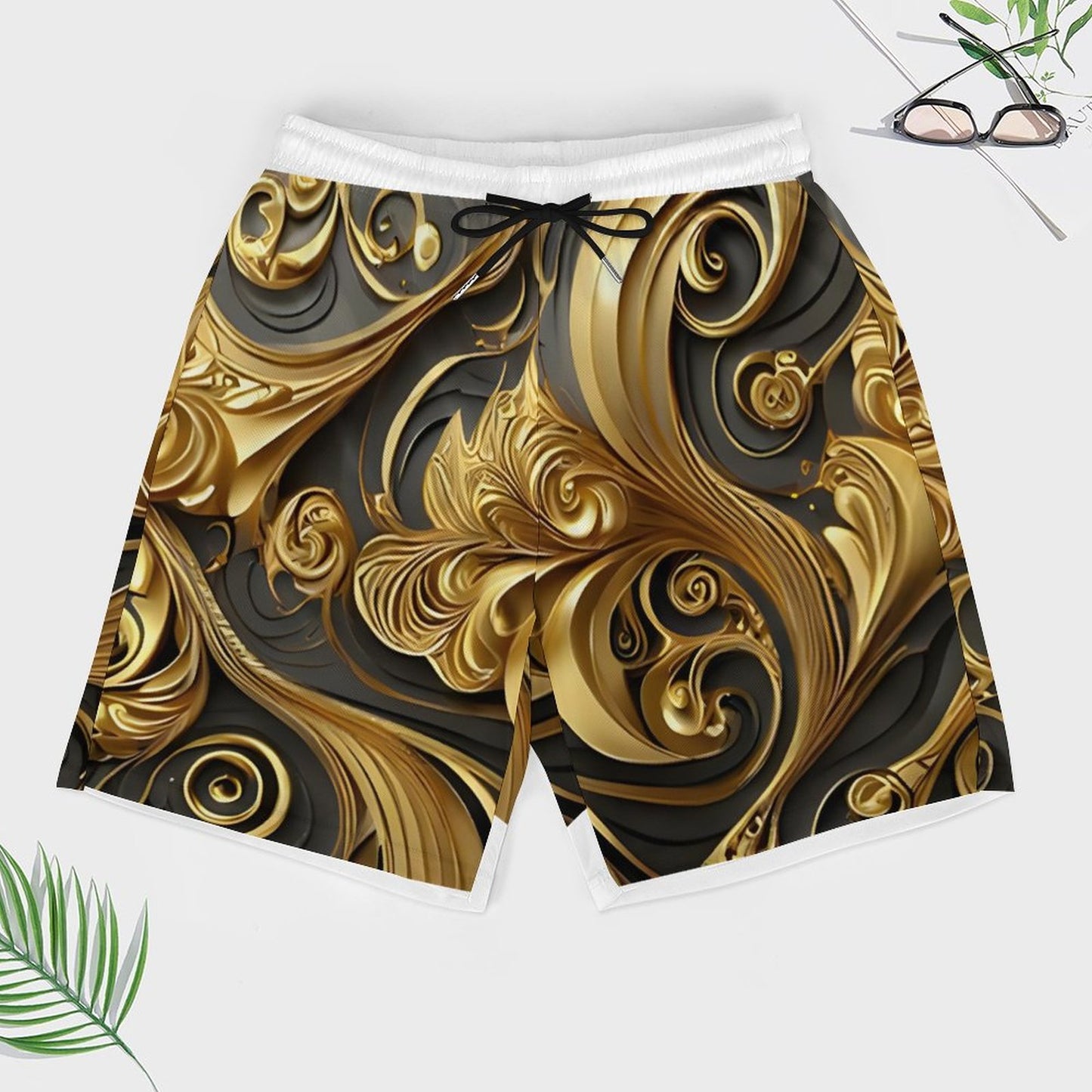Men's Beach Shorts with 4 Pockets