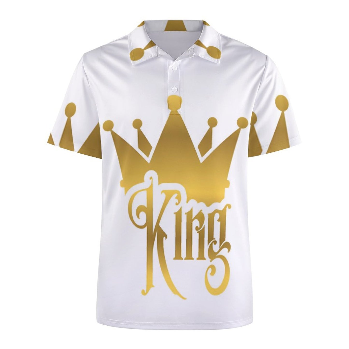 Custom Polo Shirts with All-Over printing Design Straight B612