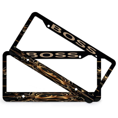 License Plate Frames with 4 Round Holes (1 Pair)