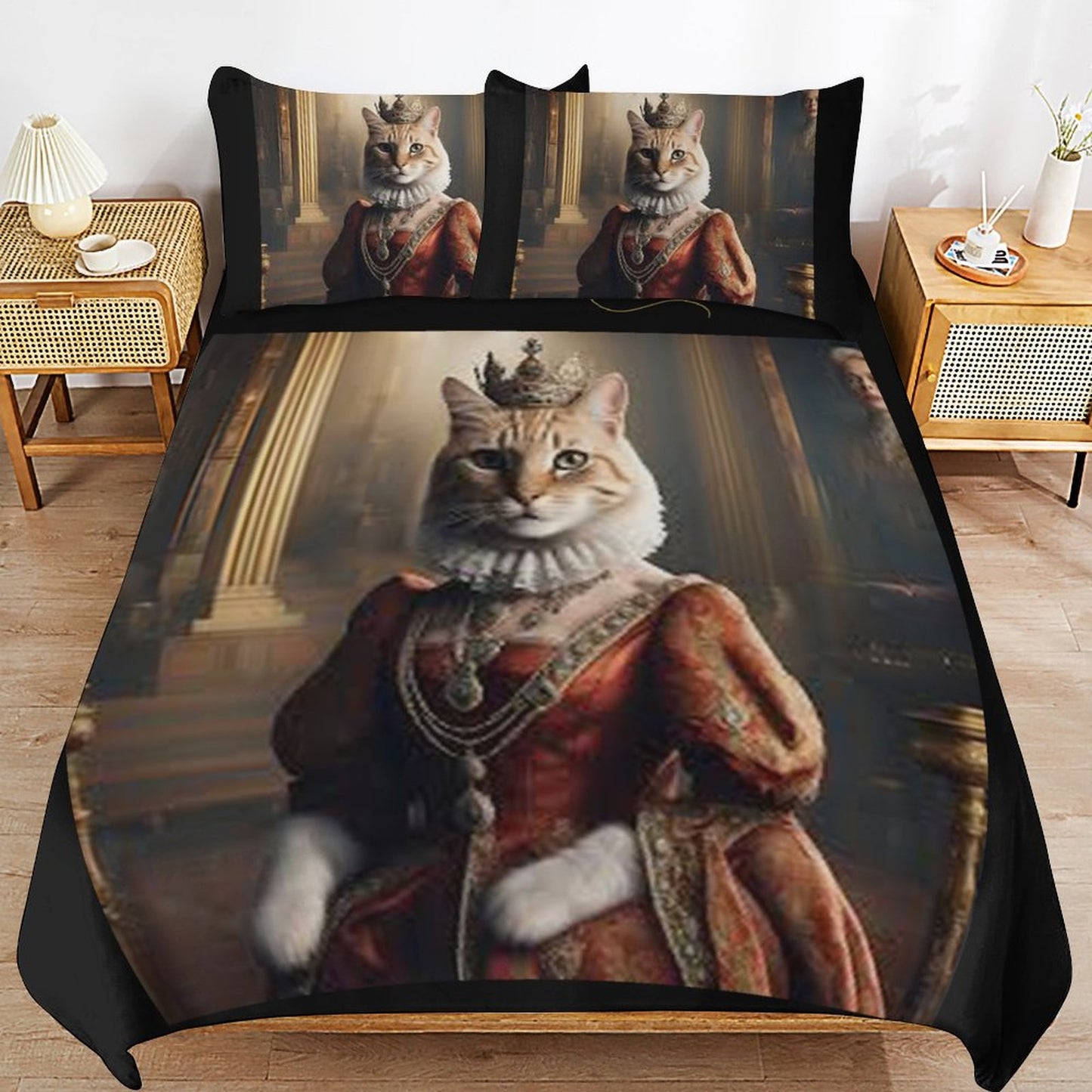 3-Piece Bedding Set-102"x90"/ 259x229cm (Dual-sided Printing)