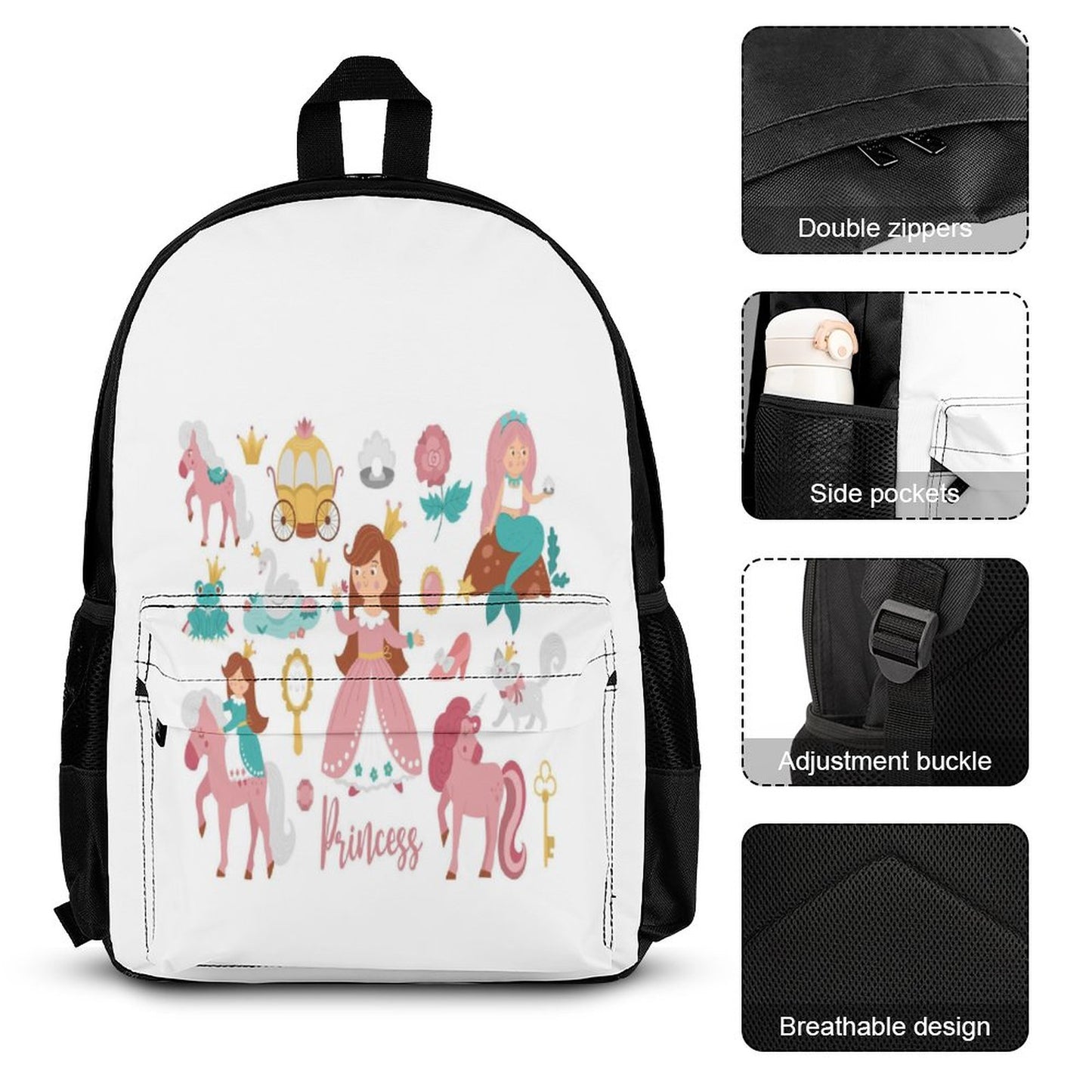 Set of 3 Bags (Shoulder Bag Lunch Bag & Pencil Pouch)