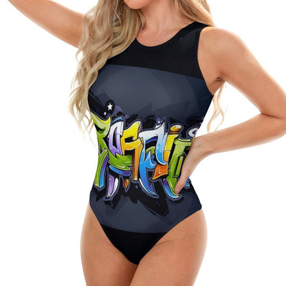COLORFUL GRAFFITI Tank Top Bodysuit
