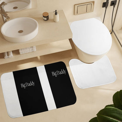 Coral Velvet Restroom Rug Set of 3-15.7"x23.6"/ 40x60cm