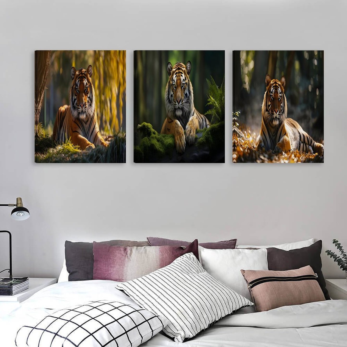 Vertical Multicolor Framed Wall Art-4:5 Aspect Ratio-LION EDITION