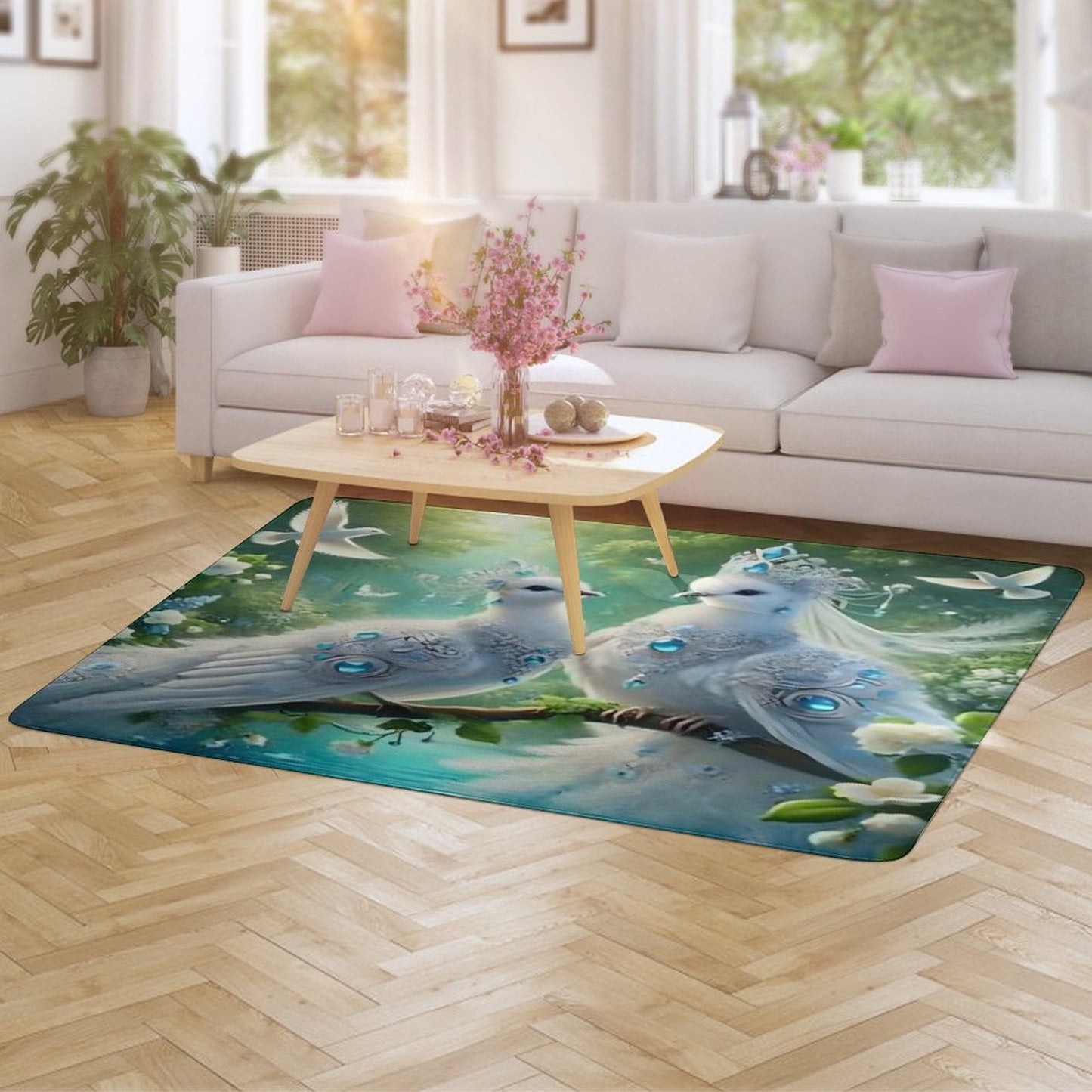 Coral Velvet Floor Mat for Home-60"x40"