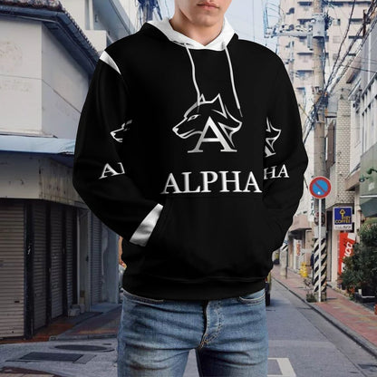 230gsm Men's Personalized Hoodie with Double-layer Cap (All-Over Printing)