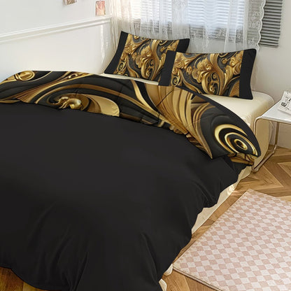 3-Piece Bedding Set-102"x90"/ 259x229cm (Dual-sided Printing)