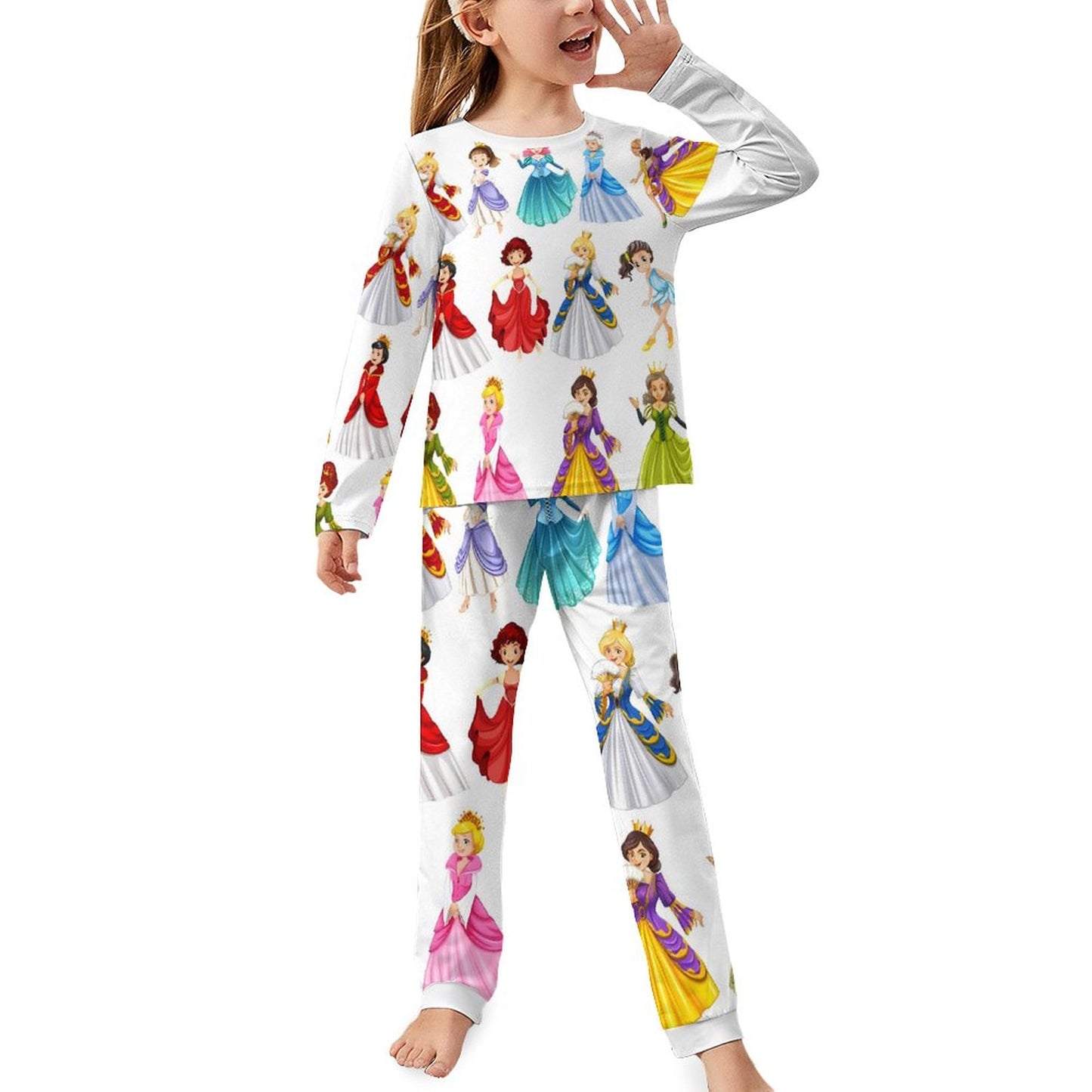 Long Sleeve Girls Nightwear JTZ (All-Over Printing)