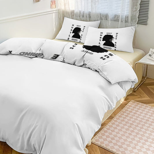 3-Piece Bedding Set-86"×70"/ 218×177cm (Dual-sidede Printing)