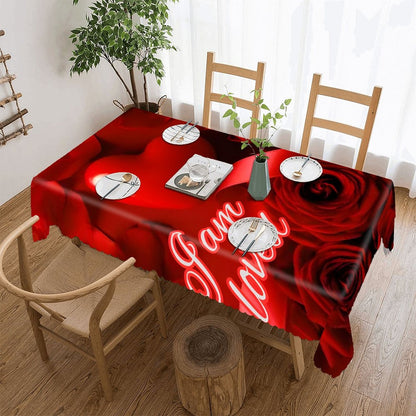 Kitchen Rectangular Tablecloth(One-sided Printing)