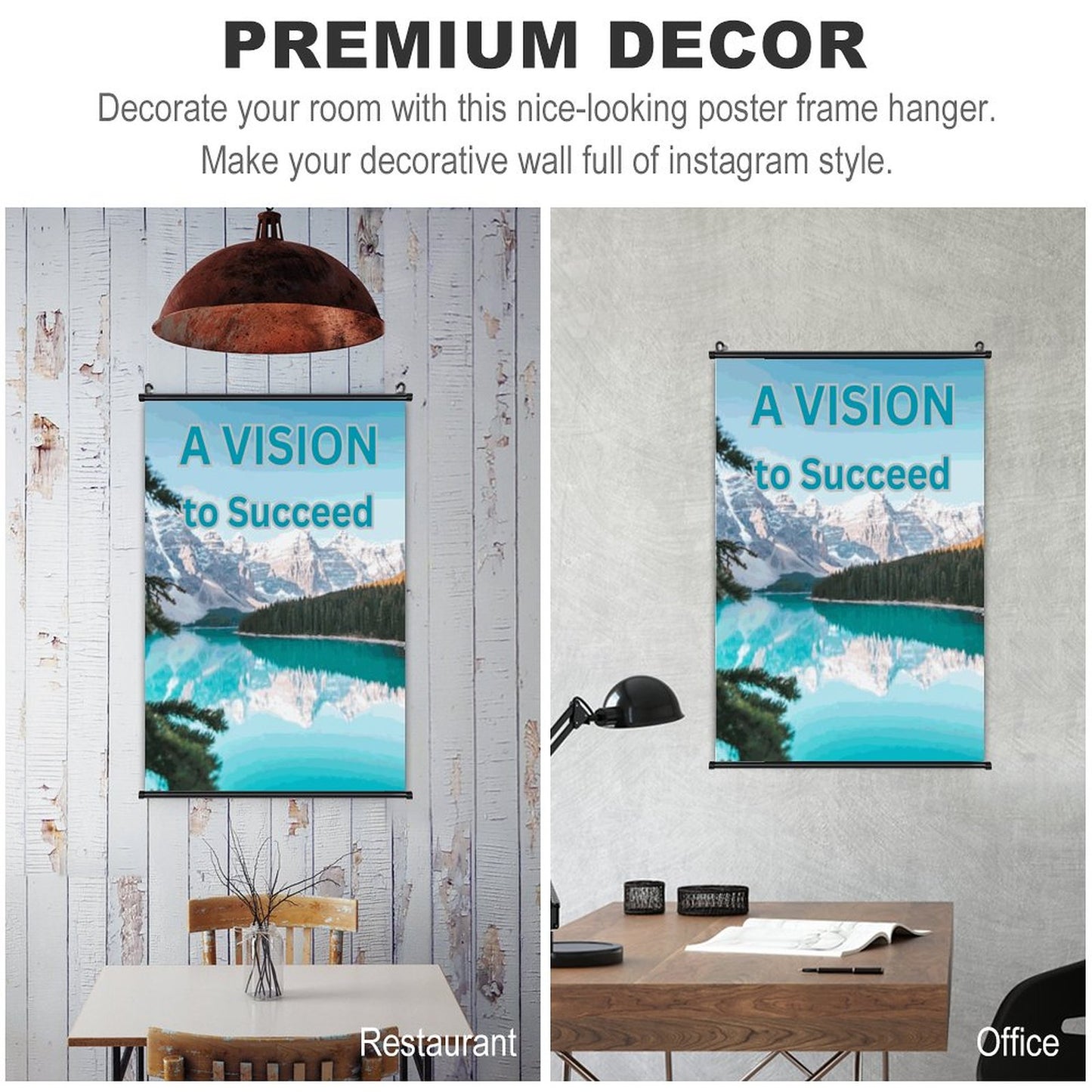 Canvas Hanging Poster with Scrolls-16"x24"/ 40x60cm
