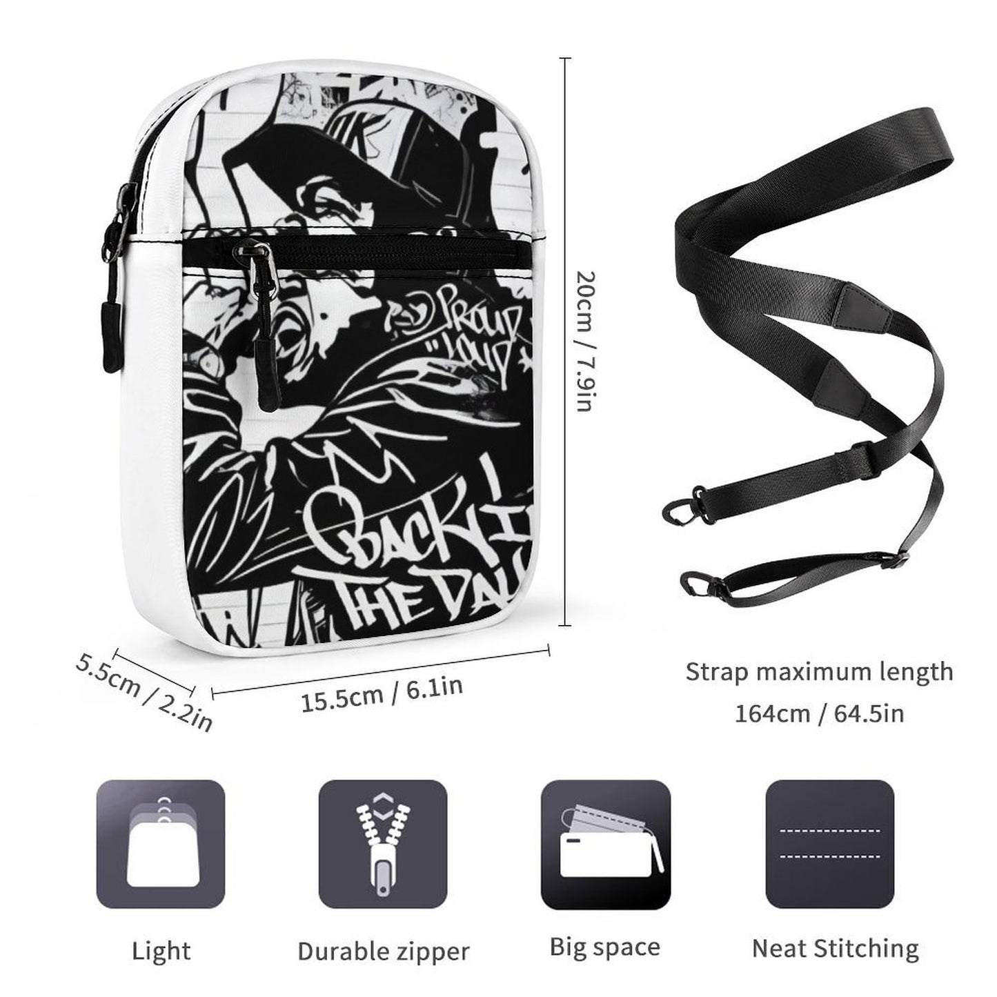 Small Messenger Bag(All-Over Printing)