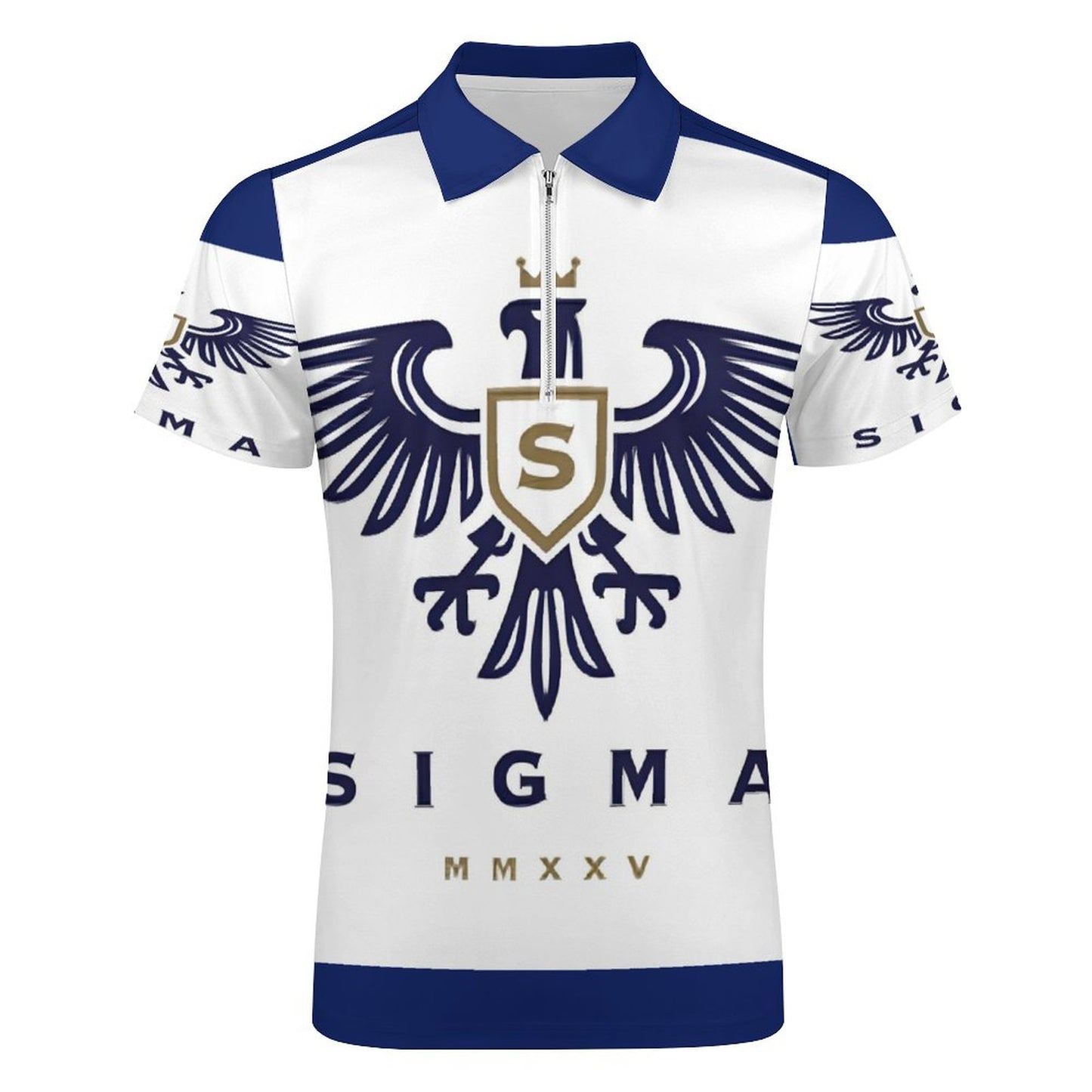 Men's Short Sleeve POLO Shirt with Zipper B470 (All-Over Printing)