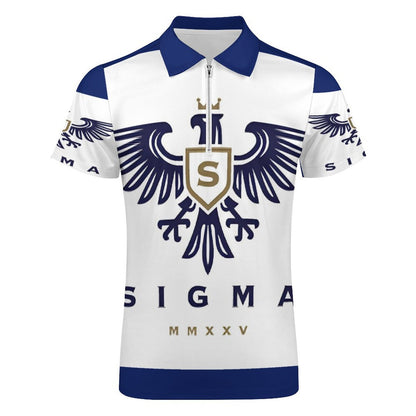 Men's Short Sleeve POLO Shirt with Zipper B470 (All-Over Printing)