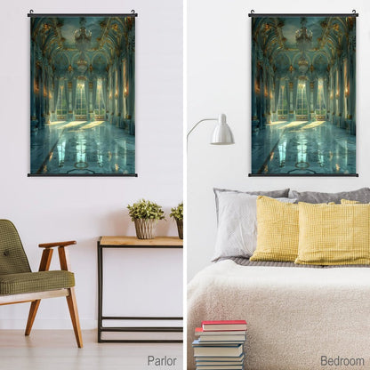 Canvas Hanging Poster with Scrolls-16"x24"/ 40x60cm