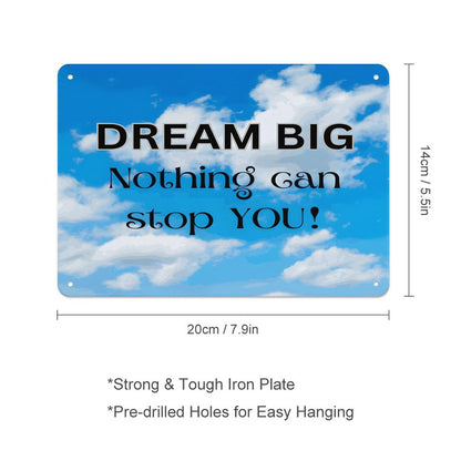 Horizontal Personalized Metal Wall Art Tin Sign-5.5"x7.9"/14x20cm