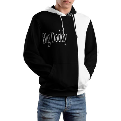 Men's Cool Hoodie with Double-layer Cap- S-6XL-BIG DADDY b/w