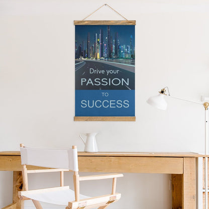 Framed Flax Painting Wall Decor