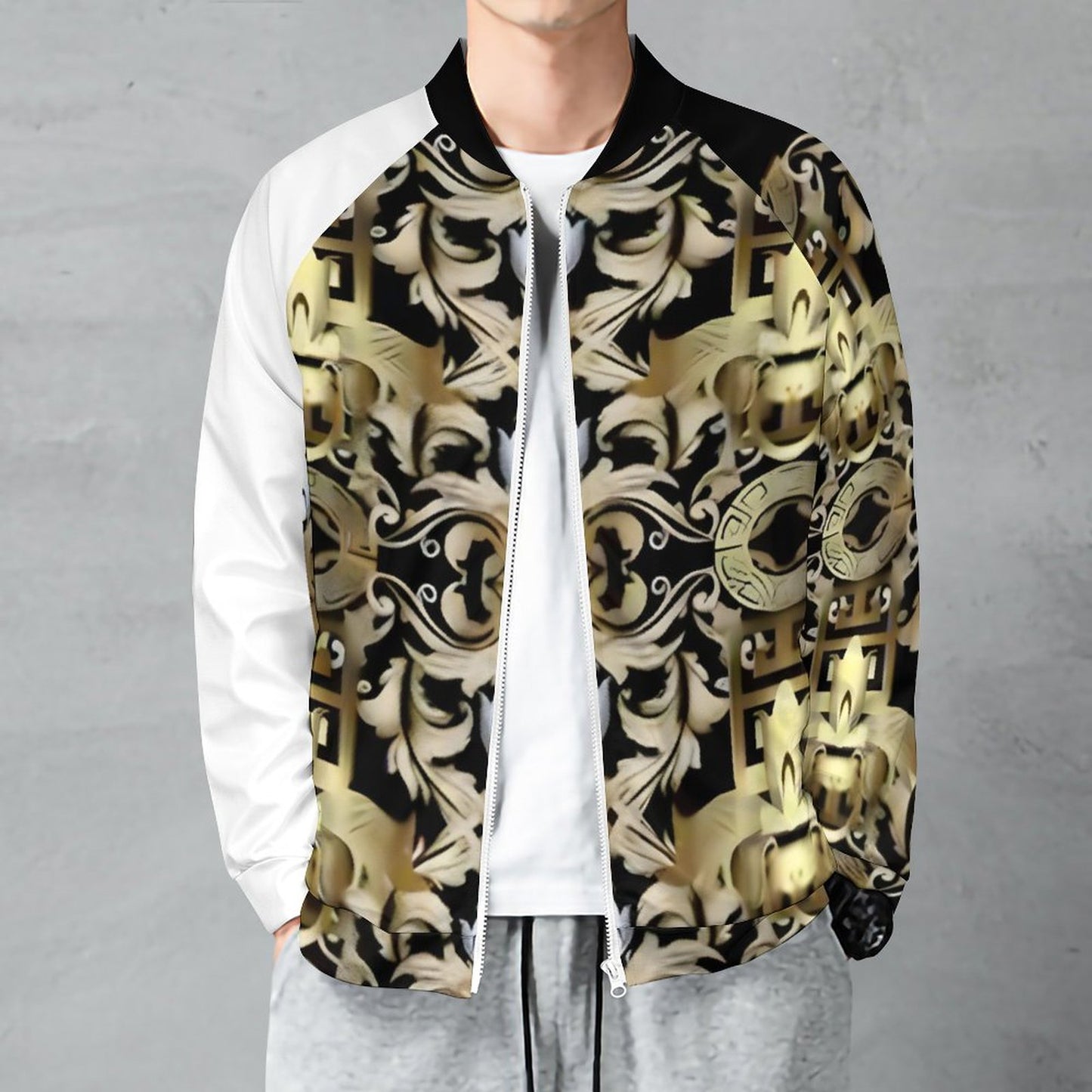 Raglan Zip-up Shirt WY10 (All-Over Printing)