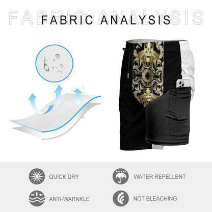 Men's Hawaiian shorts with 4 Pockets