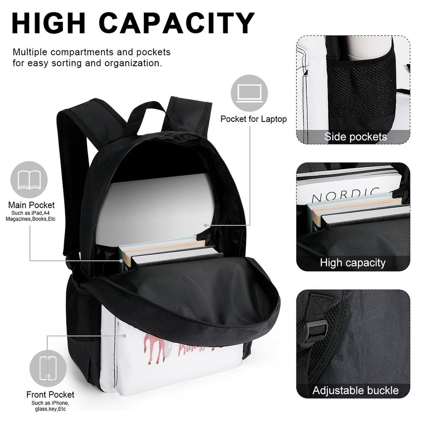 Set of 3 Bags (Shoulder Bag Lunch Bag & Pencil Pouch)