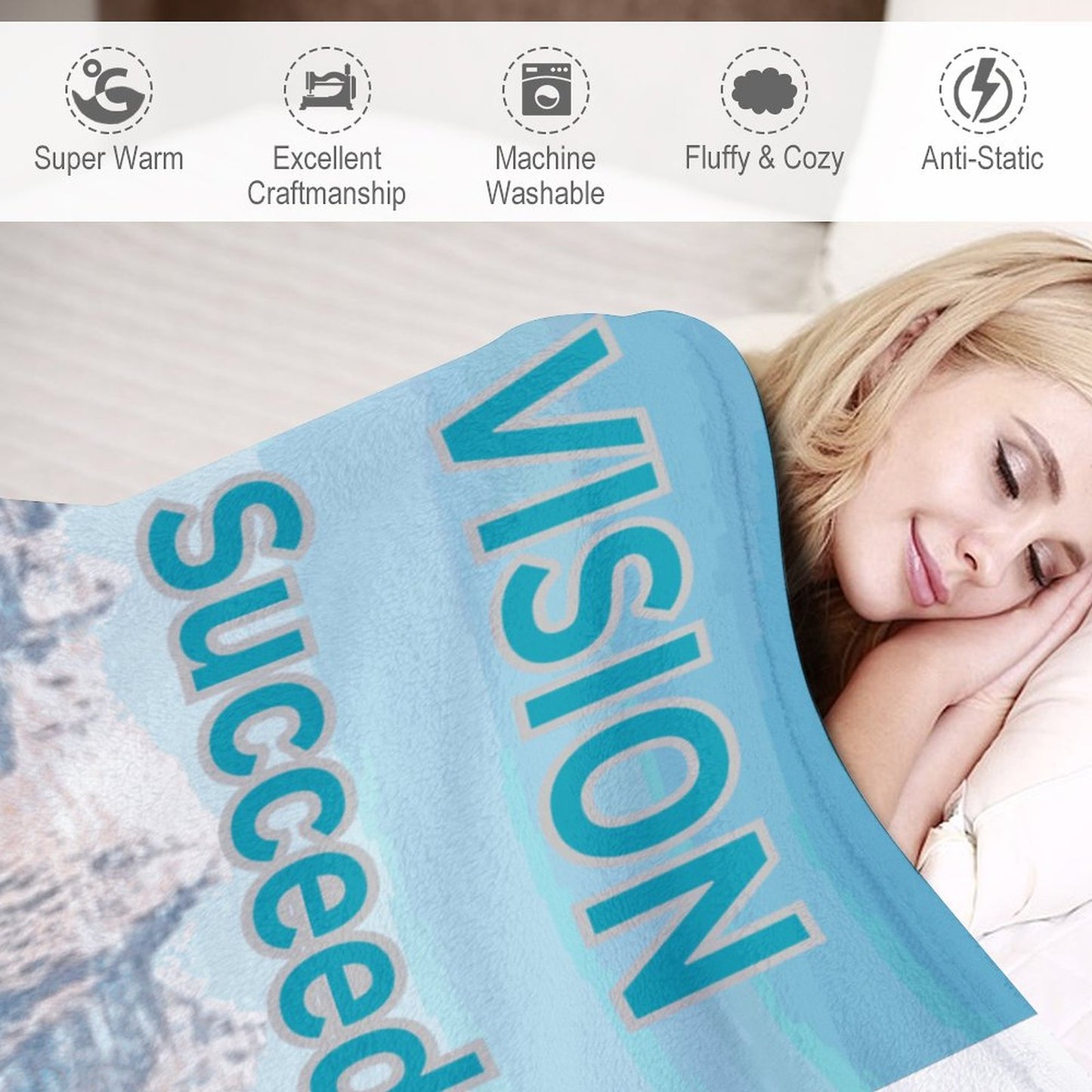 280gsm Flannel Blanket-70"x80" (Dual-sided Printing)