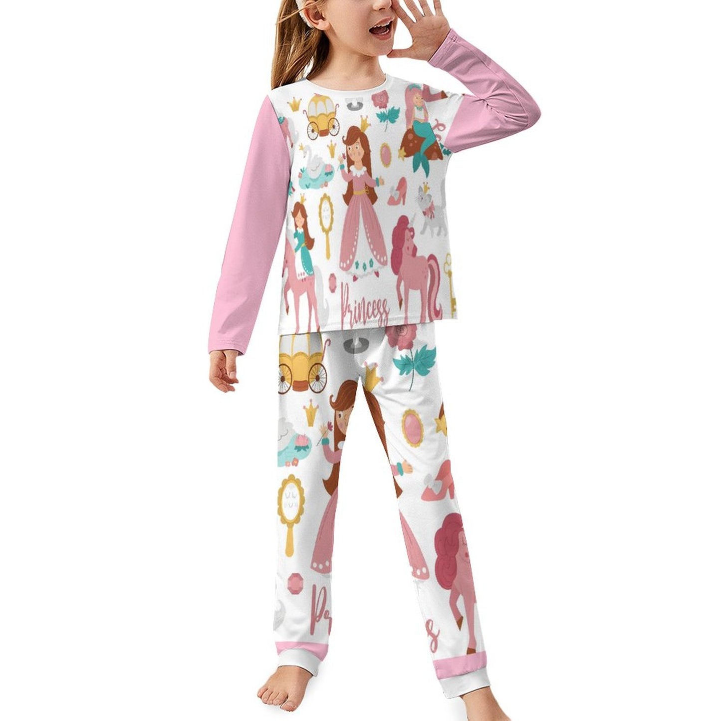 Long Sleeve Girls Nightwear JTZ (All-Over Printing)
