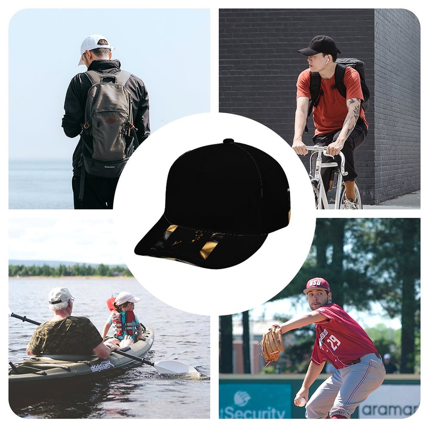Bent Fitted Cap (All-Over Printing)